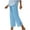 Sky Blue, variant on Wlynlyn Womens Cotton Linen Capri Pants High Waisted Capris Lightweight Casual Comfy Cropped Pants with Pockets Size M