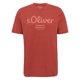 thumbnail image 2 of s.Oliver Camiseta para hombre, pack de 4 - básica, estampado logo, cuello redondo, algodón Rojo/Turquesa/Turquesa/Verde M (Medium), 2 of 7