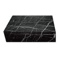 thumbnail image 2 of Genuine Marble Block Coffee Table - Black Marble, 2 of 8