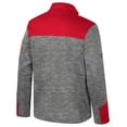 thumbnail image 3 of Men's Colosseum  Gray/Scarlet Ohio State Buckeyes Guard Full-Zip Jacket, 3 of 3