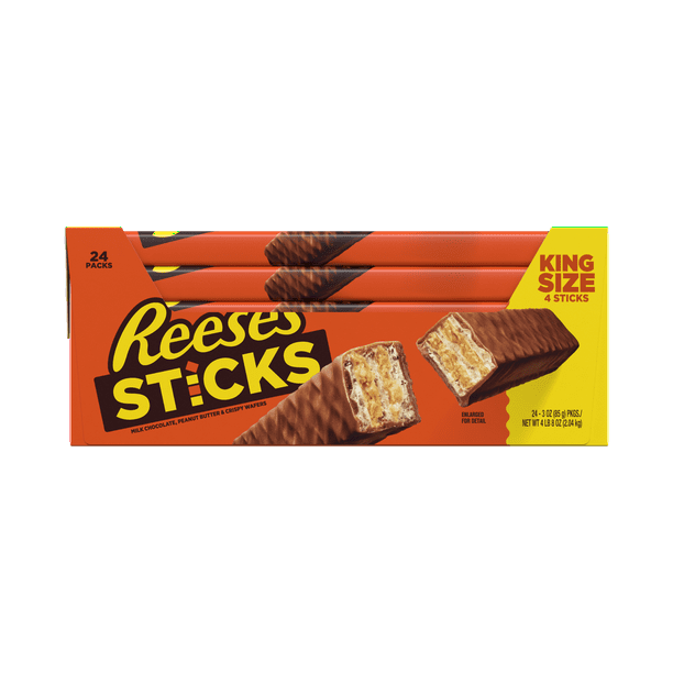 Reese S Fast Break Peanut Butter And Nougat Milk Chocolate Candy Bar Box 1 8 Oz 18 Ct