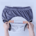 thumbnail image 2 of Reusable Cotton-Polyester Urinary Incontinence Underwear for Men & Elderly - Washable Adult Leakproof Underwear with 3-Layer Absorbent & TPU Waterproof Design, Comfortable Incontinence Solution for, 2 of 5