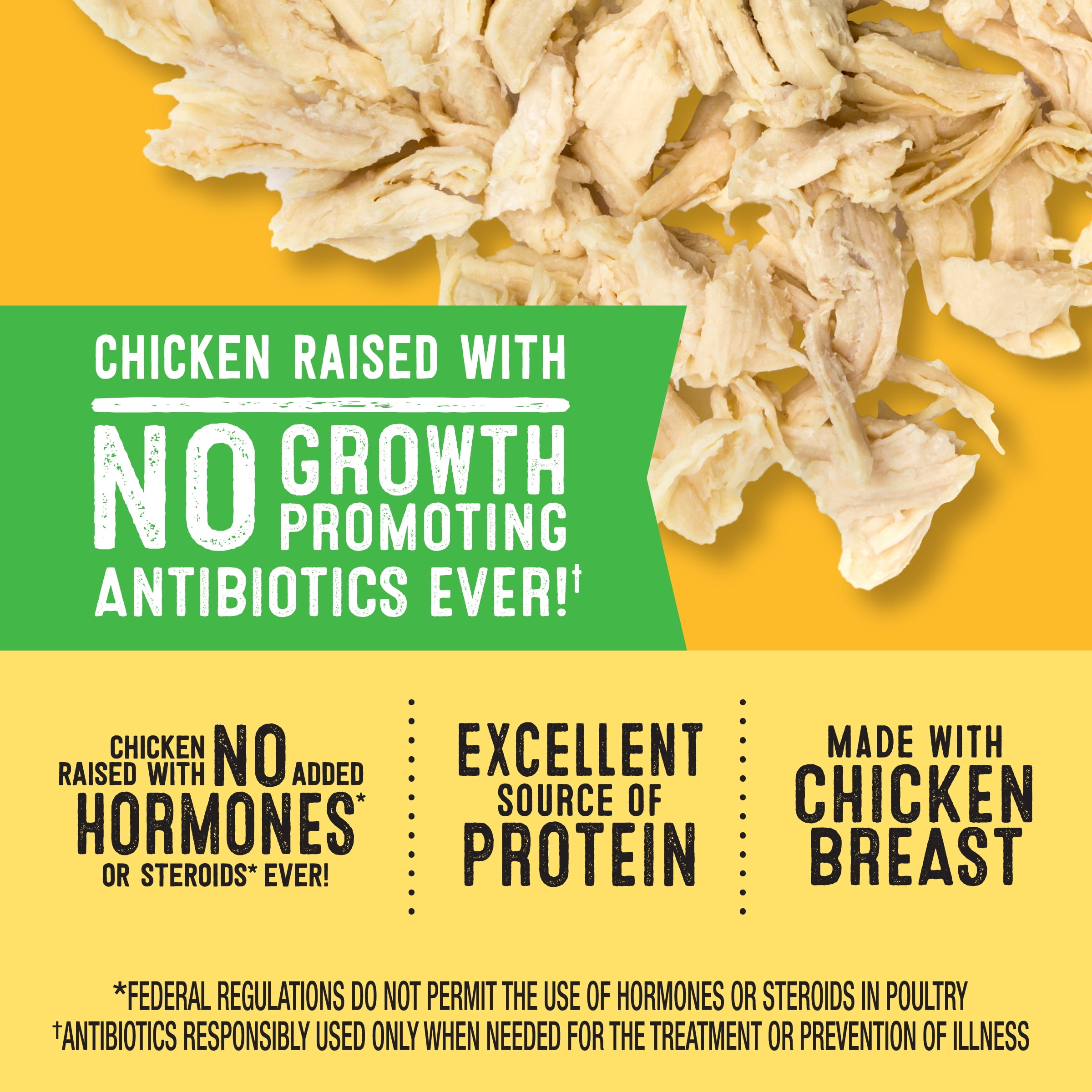 Foster Farms Fully Cooked Oven Roasted Shredded Chicken Breast Strips, 12 oz