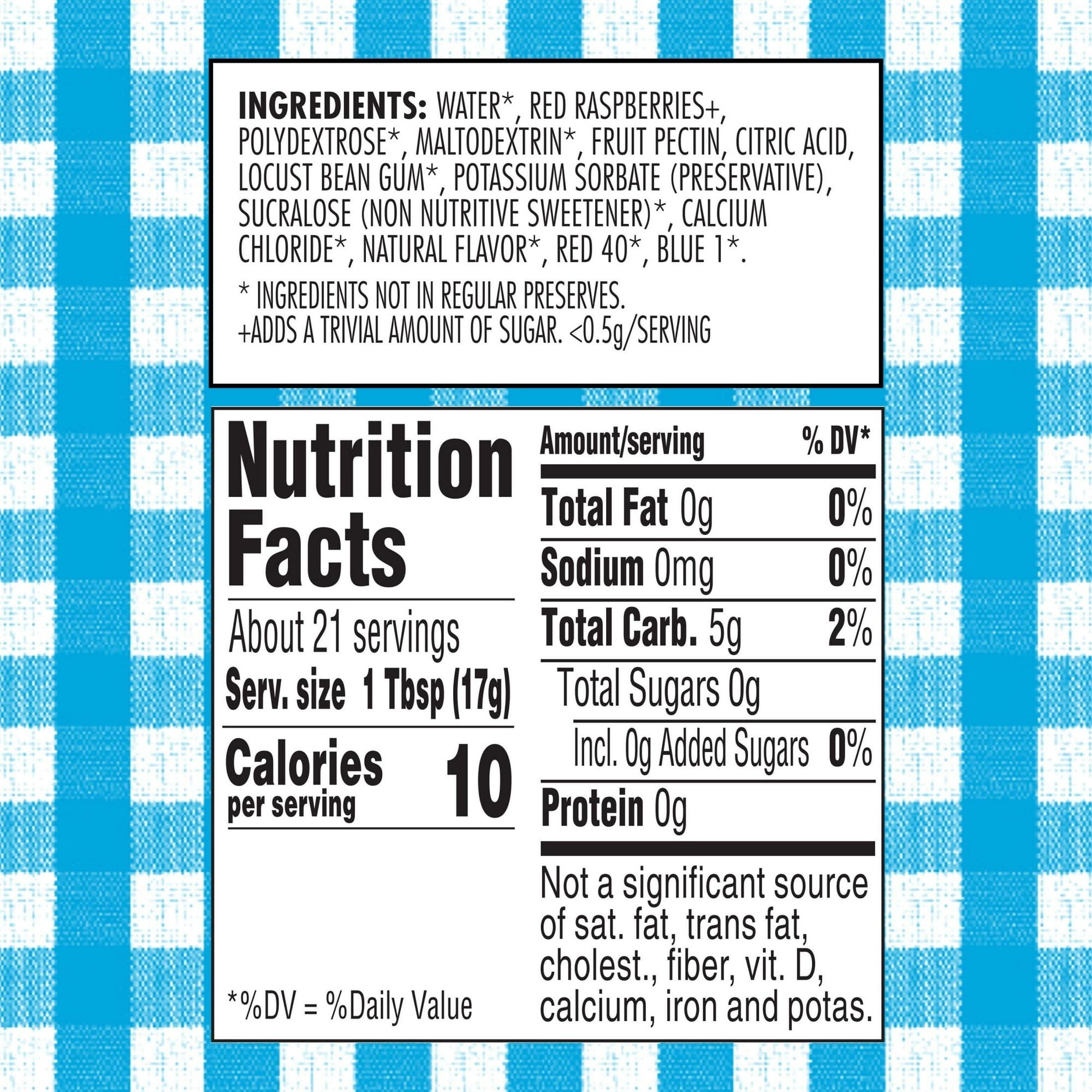 Smucker's Sugar Free Red Raspberry Preserves, 12.75 oz