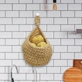 thumbnail image 5 of Ygdeyg Natural Jute Woven Hanging Produce Baskets With Rope Hook, Breathable Fruit Vegetable Storage Bag For Kitchen Countertop Farmhouse Home Decor, 5 of 7