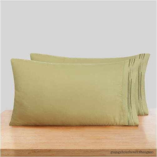 King Size Pillow Cases 2 PC Soft Pillow Cover Lightweight Sage