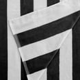 thumbnail image 2 of Serviette de plage à rayures Cabana de Mainstays, noire, 2 of 5