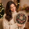 thumbnail image 4 of Christmas Pearl Diamond Painting Kit for Adults, DIY Pearl Diamond Art Suncatcher Hanging Ornament, Christmas Holiday Window Tree Home Decor, 4 of 8