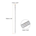 thumbnail image 2 of Uxcell Aligning Pry Bar 30" Length 0.6" Rod Dia Round Steel Crowbar Sleever Bar, 2 of 5