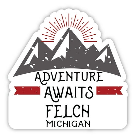 

Felch Michigan Souvenir 4-Inch Magnet Adventure Awaits Design