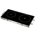 thumbnail image 2 of Courant Electric Double Infrared Burner, Ceramic Glass Hot Plates Cooktop, 1700W - Stainless Steel, 2 of 6