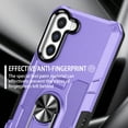 thumbnail image 5 of SaniMore for Samsung Galaxy S23 6.1" 2023 Case, Magnetic Car Mount 360°Rotating Kickstand Heavy Duty Protective Shock-resistant Hybird Cover [Rugged PC Back & TPU Bumper]For Samsung Galaxy S23, Purple, 5 of 10