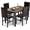 Brown, variant on MIERES 5-Piece Dining Table Set for 4, Faux Marble Kitchen Table and Chairs for 4, Modern Dining Room Table with 4 Chairs, Dinner Table Set for Small Spaces, Grey