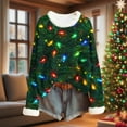 thumbnail image 2 of Christmas Sweatshirts for Women Sweatshirt Hoodies Fashion Hoodies & Sweatshirts Plus Size Long Sleeve Tops Dressy, 2 of 5