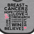 thumbnail image 4 of Inktastic Breast Cancer Awareness Month Saying Boys or Girls Baby Bib, 4 of 4