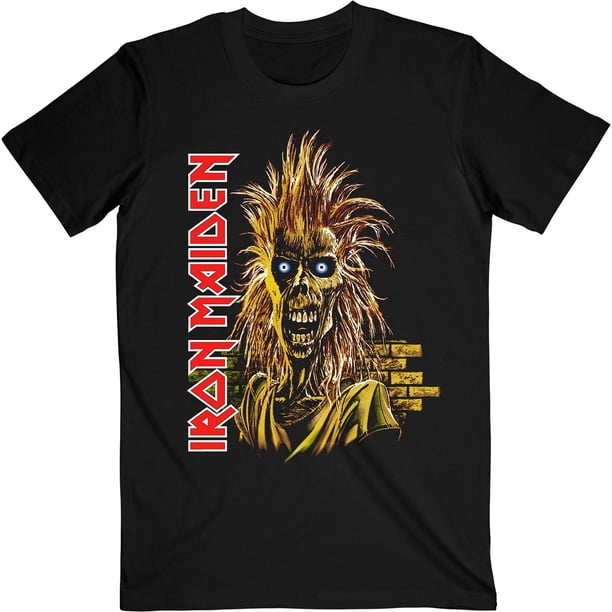 Iron Maiden - Camiseta First Album 2 para Adultos Unisex (Negro)
