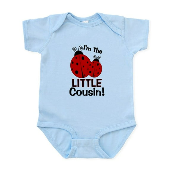 CafePress - I'm The LITTLE Cousin! Ladybu Infant Bodysuit - Baby Light Bodysuit, Size Newborn - 24 Months