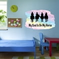thumbnail image 3 of Country / Western / Cowgirl Wall Decals for Boys Bedroom - Cowboys on Multicolored Background Cowboy DIY & Creativity Boy Girl Bedroom Wall Sticker - Size: 20 In x 14 In, 3 of 5
