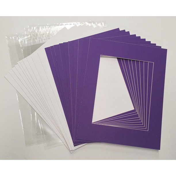 18x24 White Picture Mats with White Core for 13x19 Pictures Fits