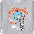 thumbnail image 3 of Dr. Seuss - Halloween Is My Thing - Men's Crew Neck Fleece Pullover, 3 of 6