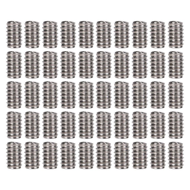 Tornillos de fijación Nikou 50 piezas Acero inoxidable A2-70