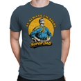 thumbnail image 2 of Smartprints I'M Right Super Dad Men's T-Shirt Dark Heather, Cotton, S, 2 of 3