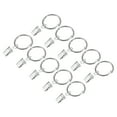 thumbnail image 1 of Unique Bargains Anneaux de Rideau avec Pinces, 20 Pcs Anneaux à Pince pour Draperies, Crochets pour Anneaux à Pince de Rideau de 1,22 Po (Argent), 1 of 5