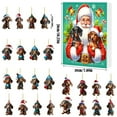 Dakaela Advent Calendar Puppy Pendants Countdown 2024 24 Days Christmas