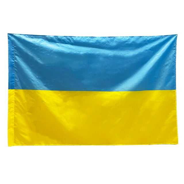 Bandera de Ucrania Bandera de Ucrania Bandera de país nacional 90 * 150 cm / 3 * 5in Interior al aire libre