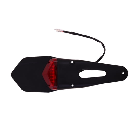ATV & Dirt Bike Fender LED Tail Light, Universal Off-Road Motorcycle Brake & Running Light with Integrated Fender