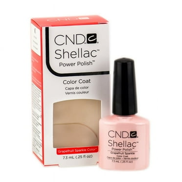 CND Shellac Gel Nail Polish, Grapefruit Sparkle, 0.25 Fl Oz