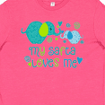 thumbnail image 4 of Inktastic My Safta Loves Me- cute elephants Youth T-Shirt, 4 of 5