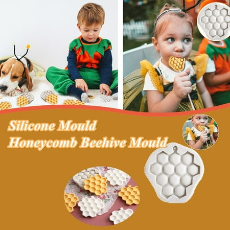 

Qunalilene Yule Log Cake Pan Disposable Fondant Silicone Decoration Honeycomb Chocolate Mould Mould Cake Tool Beehive Kitchen Dining Bar
