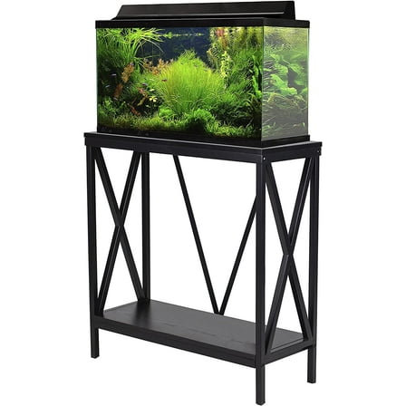Aquatic Fundamentals 29/37 Gallon Wood   Metal Aquarium Stand