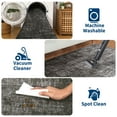 thumbnail image 3 of Garvee 5ftx7ft Modern Abstract Area Rug Ombre Print Accent Carpet, Non Slip Washable Rug Home Decor Floor Mat for Living Room Bedroom Dining Room, Black Gray, 3 of 8