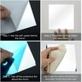 thumbnail image 2 of 4 Pieces Flexible Mirror Sheets, Decorative Self Adhesive Plastic Mirror Tiles Non Glass Mirror Stickers for School Educational and Home Wall Décor, 12 X 12 inch, 2 of 5