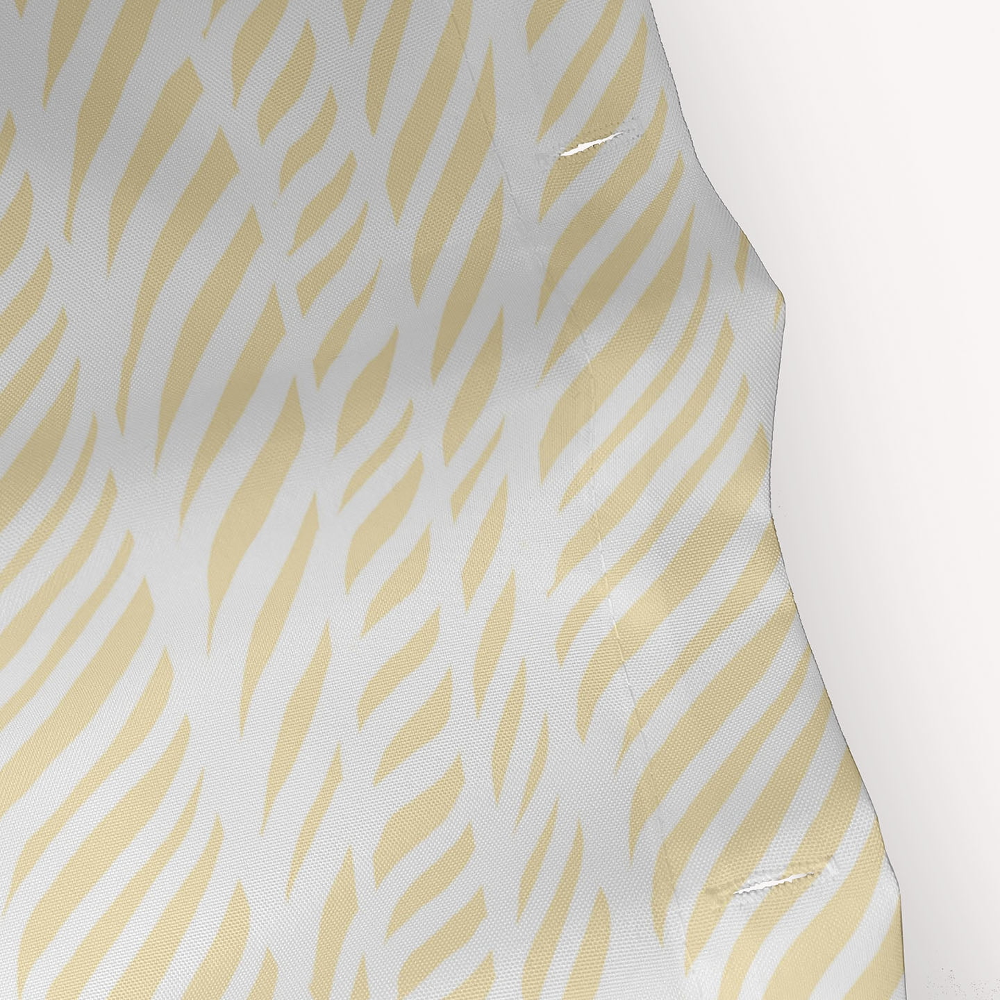 Simply Daisy 70" W x 73" H Rolling Waves Geometric Print Polyester Shower Curtain, Yellow