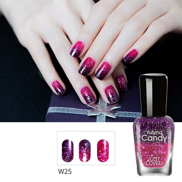 Esmalte de uñas de gel Cambio de Temperatura del Color del Esmalte de Uñas Control de Temperatura del Aceite de Uñas 33 Color 7ML Clearance (Buy 2 get 1 free)