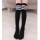 thumbnail image 1 of Medias de terciopelo para niños, calcetines hasta la rodilla, calcetines de rayas para niñas, calcetines blancos de baile, 1 of 6