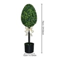 thumbnail image 2 of Coollooc Artificial Boxwood Easter Bunny Topiary, Rabbit Egg, Ear Shape Boxwood Topiary Tree Pot Fake Easter Bunnies Plant, Outdoor Garden Decoration, 2 of 7