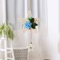 thumbnail image 1 of Cagogo Clearance under $5 Wood Artificial Star-Shaped Wreath Rustic Grapevine Hanging Star Wreath with Small Stars Charm, Wicker Rattan Wreaths Decorated with Roses, Hydrangea Flowers for Home Wall, 1 of 6