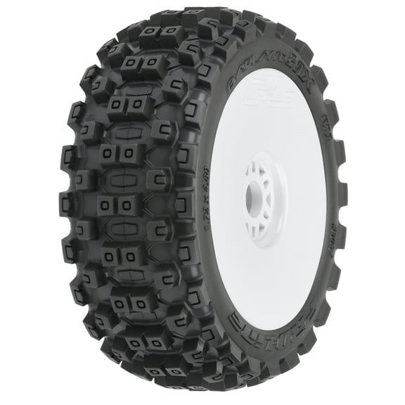 Pro-Line Racing Badlands MX M2 18 Buggy MTD White Wheels F/R PRO906731 RC Tire