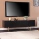thumbnail image 2 of SEI Furniture Pilston Media Console, Black,Gold My Lux Decor Round, 2 of 6