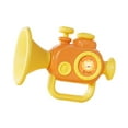 thumbnail image 3 of Silbato para niños, juguete musical con forma de trompeta, premio en el aula, juguete de desarrollo sensorial, generadores de ruido para bebés de 2, 3 amarillo, 3 of 8