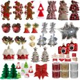 thumbnail image 2 of Colgantes de árbol de Navidad, decoración, campana pequeña, Papá Noel, alce, copo de nieve, lazo, estrella, bolsa de la suerte, colgante, decoración de Año Nuevo para niños, 2 of 5