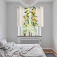thumbnail image 5 of Yellow Lemon Kitchen Curtains Small Short 39 Inch Length, Spring Botanical Leaves Fruit Farmhouse Grommet Top Bedroom Living Room Curtains, Light Filtering Cafe Curtain Drapes 2 Panels Set 55''x39'', 5 of 9