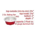 thumbnail image 2 of KitchenDance Colored Disposable Aluminum 2 Ounce Fluted Cu, 2 of 3
