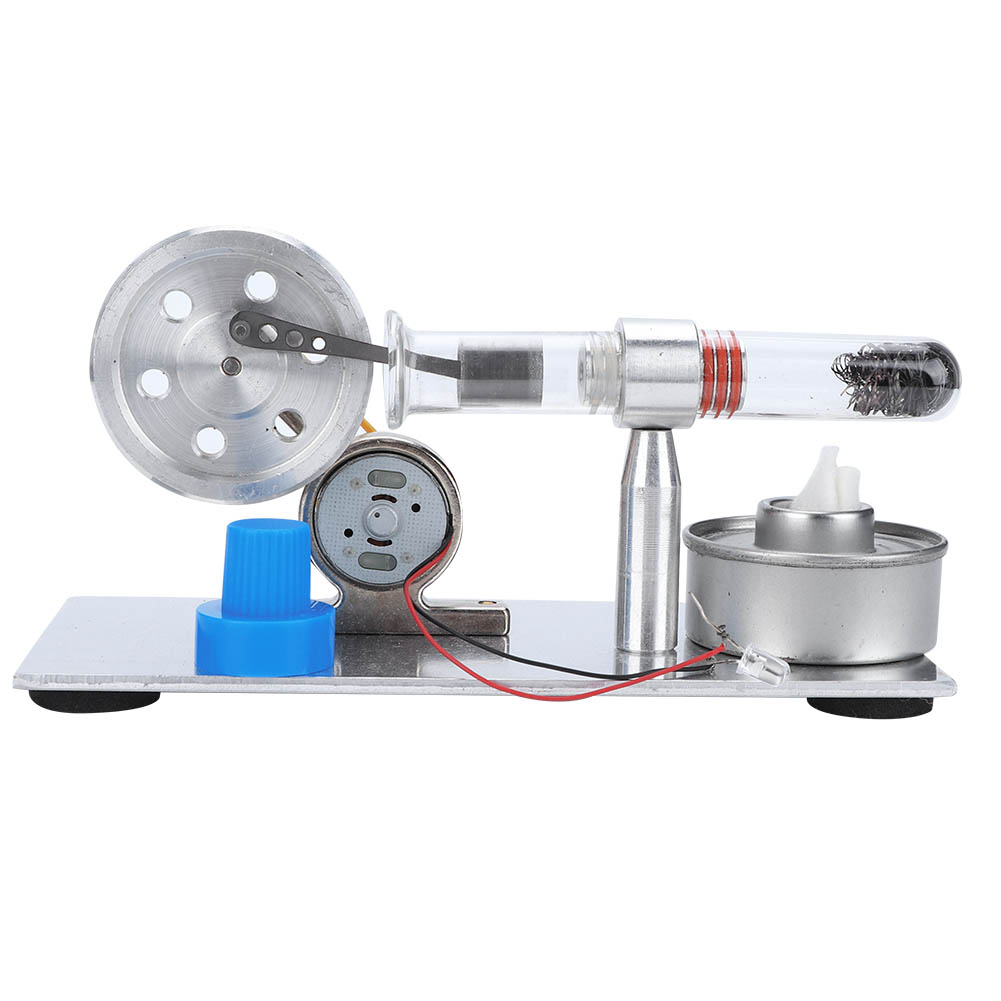 Mgaxyff Single Cylinder Sterling Engine Model Steam Power Physics Science Lab Teaching Tool , Experiment Model,Stirling Engine