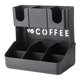 thumbnail image 5 of Organizador de barra de café, estante de almacenamiento, resistente, multifuncional, negro, accesorios para hotel, oficina, fiestas, montaje en pared, con portavasos, 5 of 8