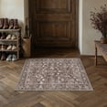 thumbnail image 4 of BERTHMEER 2'x3' Small Area Rugs for Entryway Doormats Indoor Bathroom Oriental Floral Vintage Farmhouse Machine Washable Non-slip Traditional Distressed Throw Rugs, Coffee Brown, 4 of 7